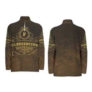 FullbreedCustom  Print Men's Sports Collar Jersey With Long Sleeve